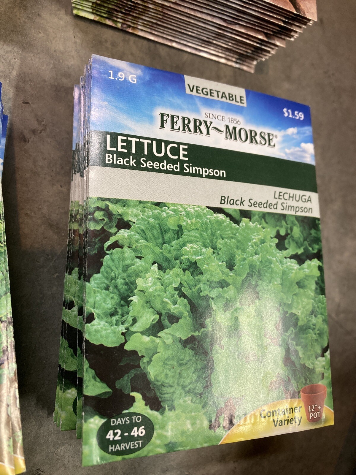 130 Ferry Morse Lettuce Seed Packs 7 Kinds Vegetable Free Shipping
