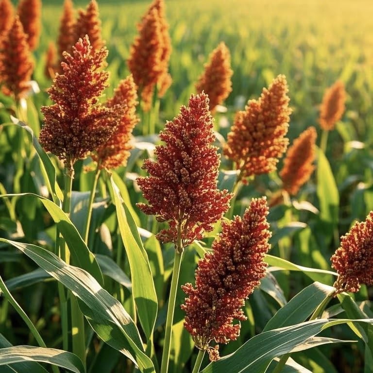 Sweet Sorghum Seeds 300pcs – Easy Growing, High Yield, Non-GMO, Ideal for Home