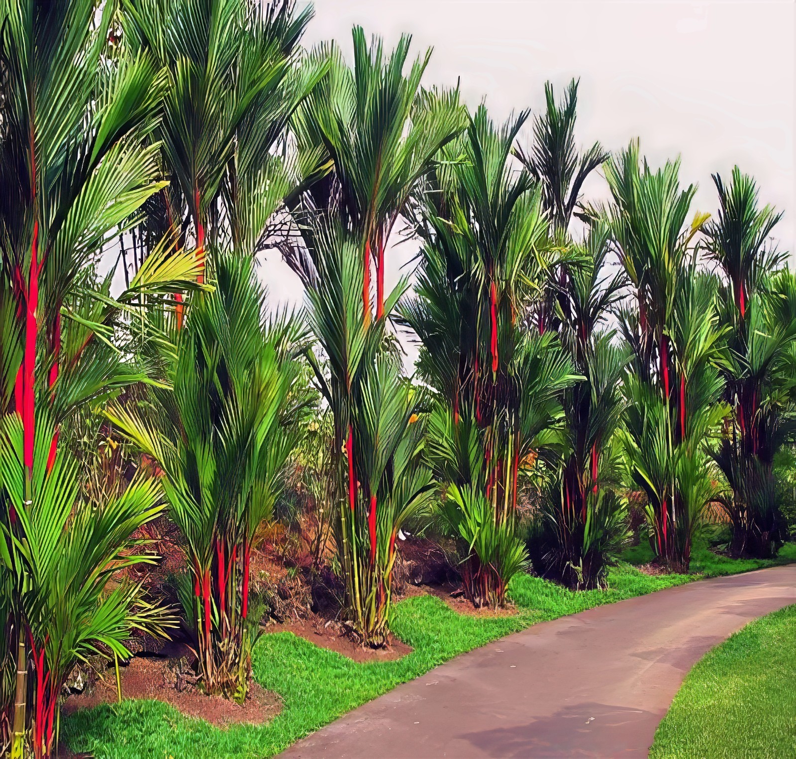 RED SEALING WAX “LIPSTICK PALM” TREE SEEDS (Cyrtostachys renda) House Plant RARE