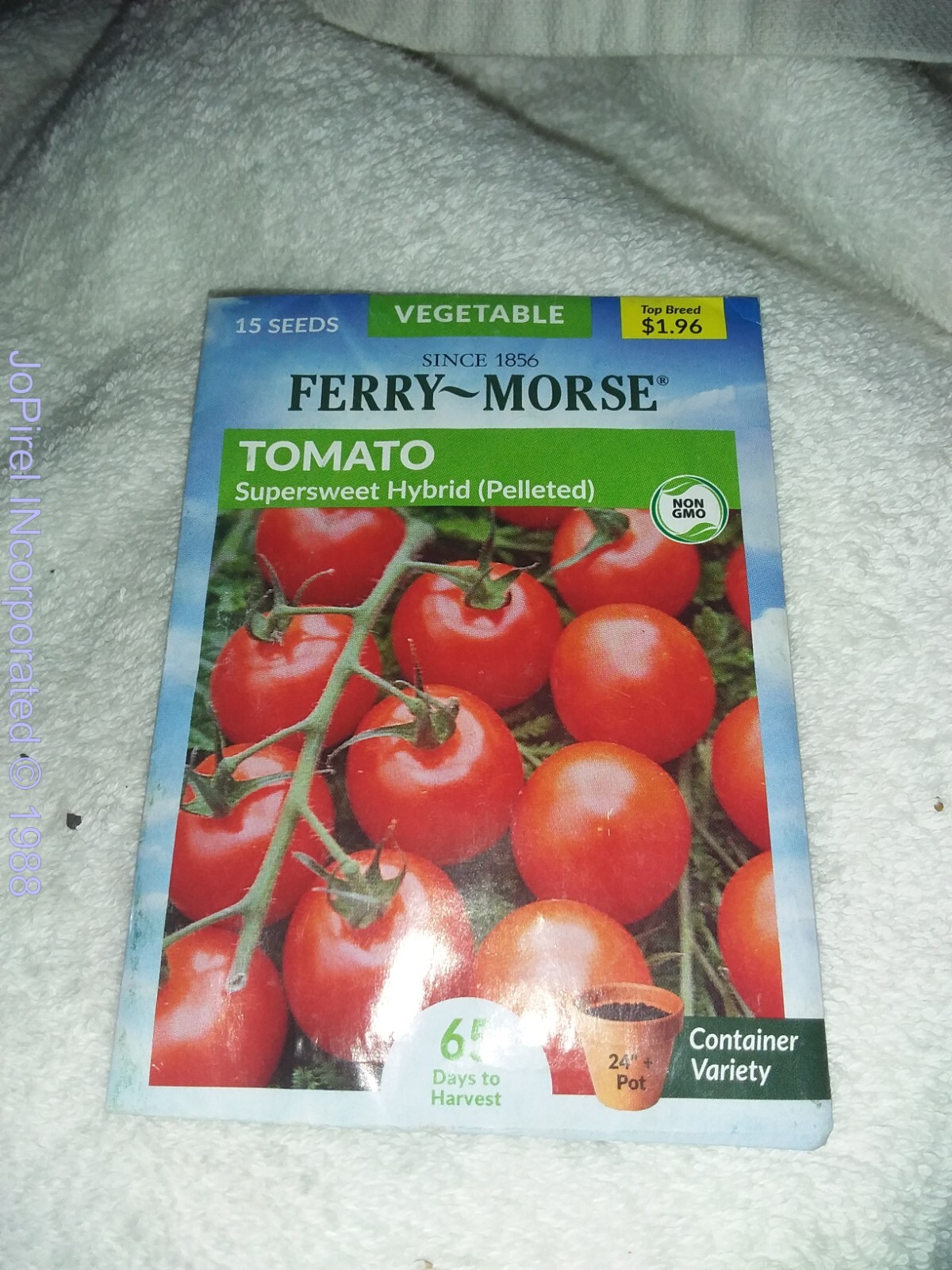 Tomato 15-50 Seeds NON-GMO – Ferry Morse 52 days to harvest 12/22