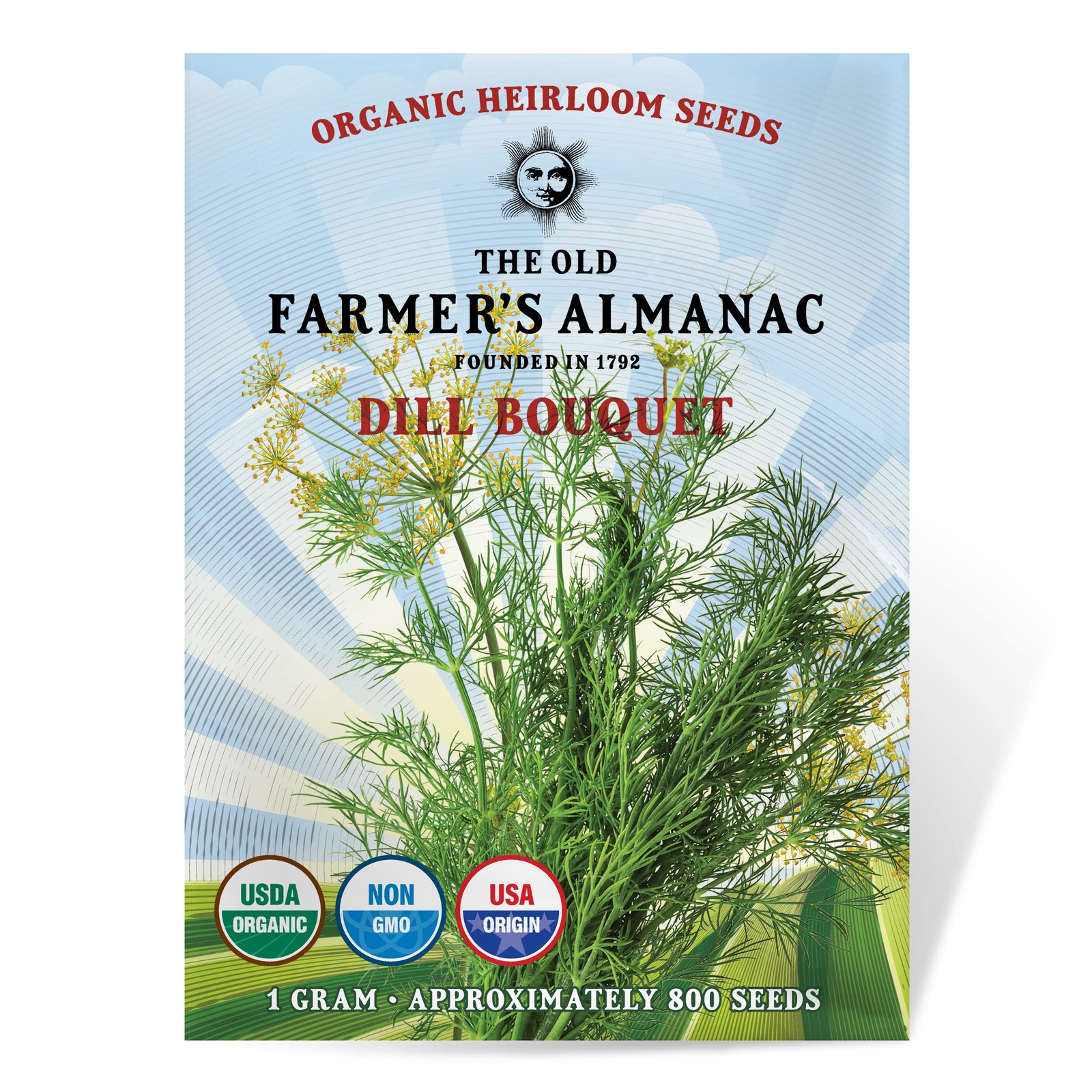 Organic Dill Bouquet Seeds Approx 750 Seeds Certified Organic, NonGMO, Open…