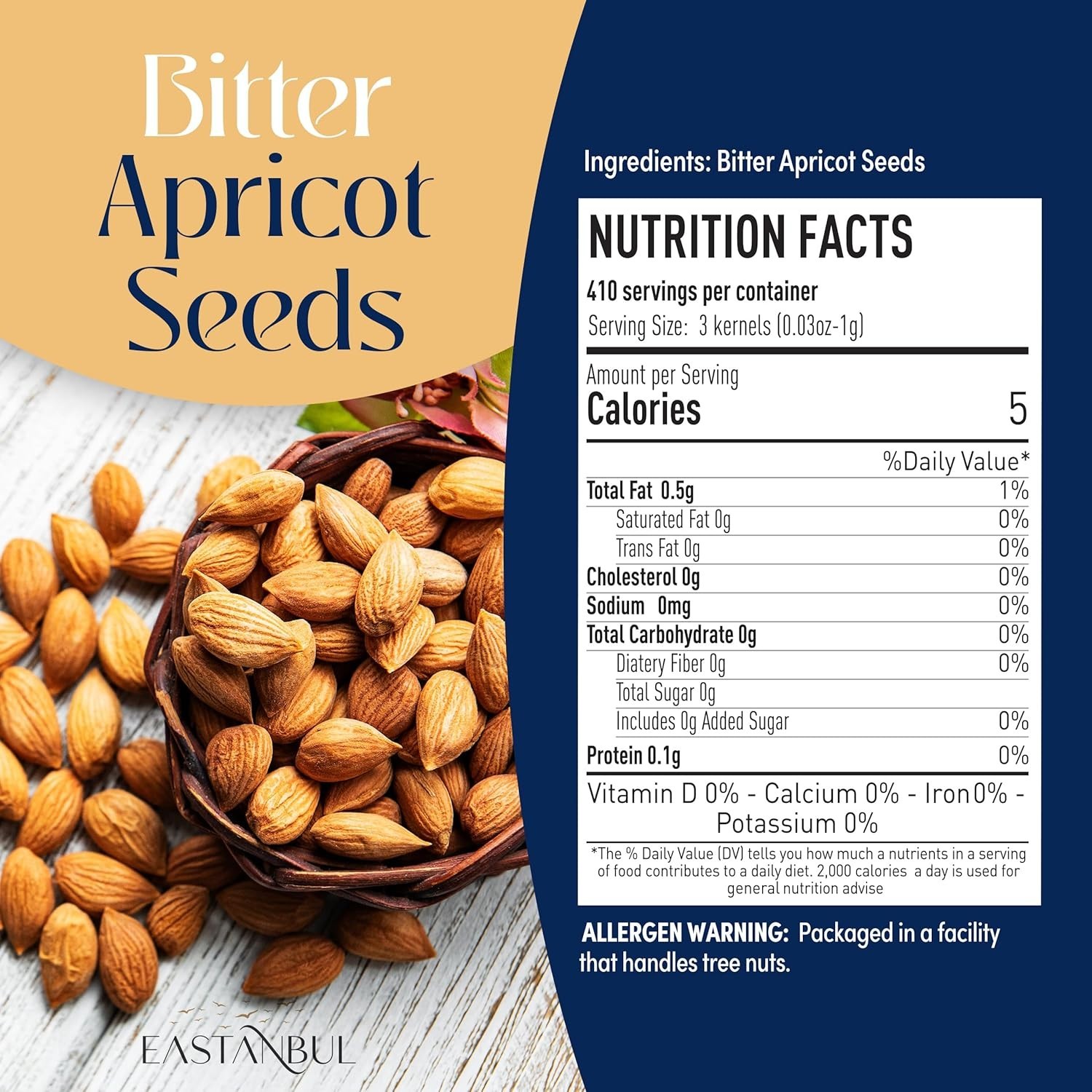 Raw Bitter Apricot Kernels 14.5oz – & Gluten-Free Gourmet Delight
