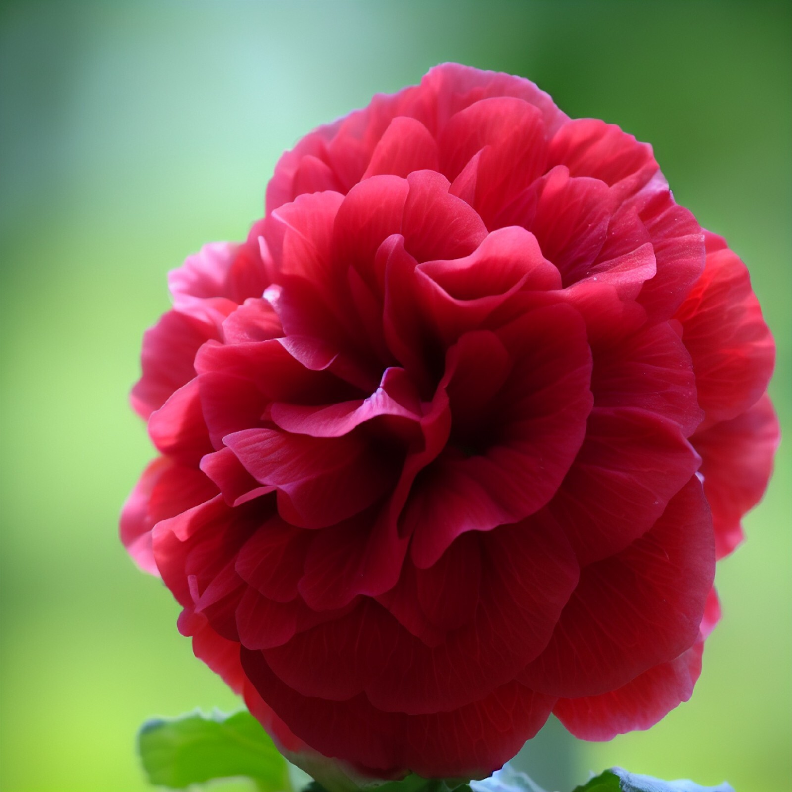 25 DBL Rosy Red Hollyhock Seeds Perennial Flower Seed Flowers US SELLER