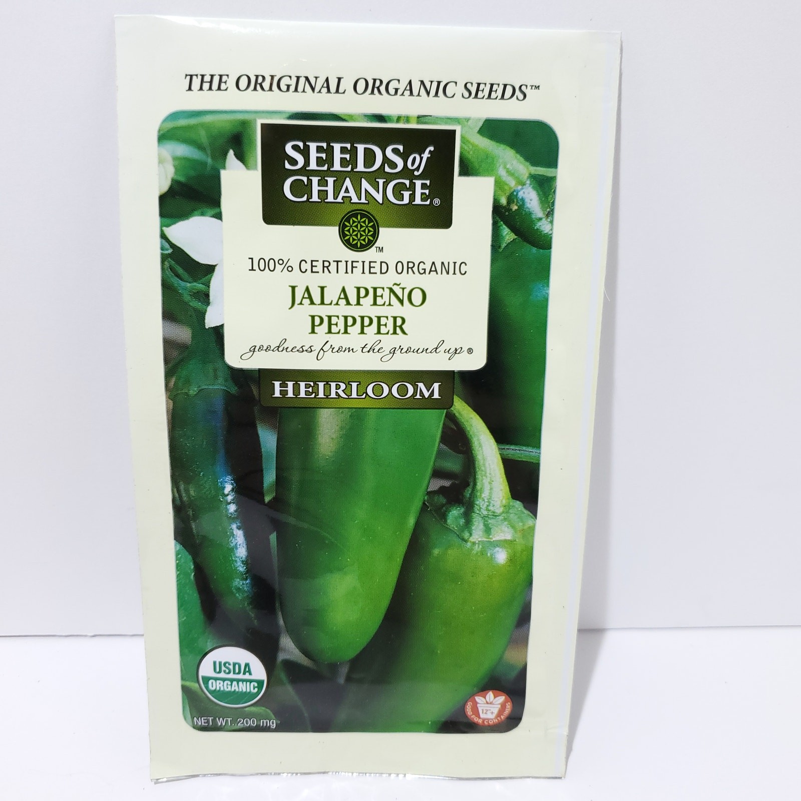 Seeds of Change Organic (2025) – 1pk 200mg Jalapeno Pepper Garden Seeds