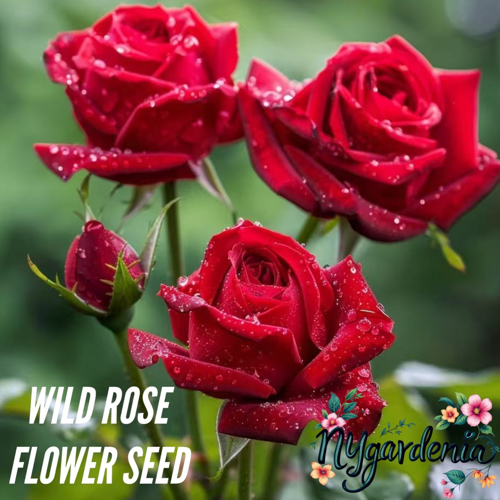 20 Red Rose Seeds – Timeless Crimson Blooms for Elegant Garden Charm