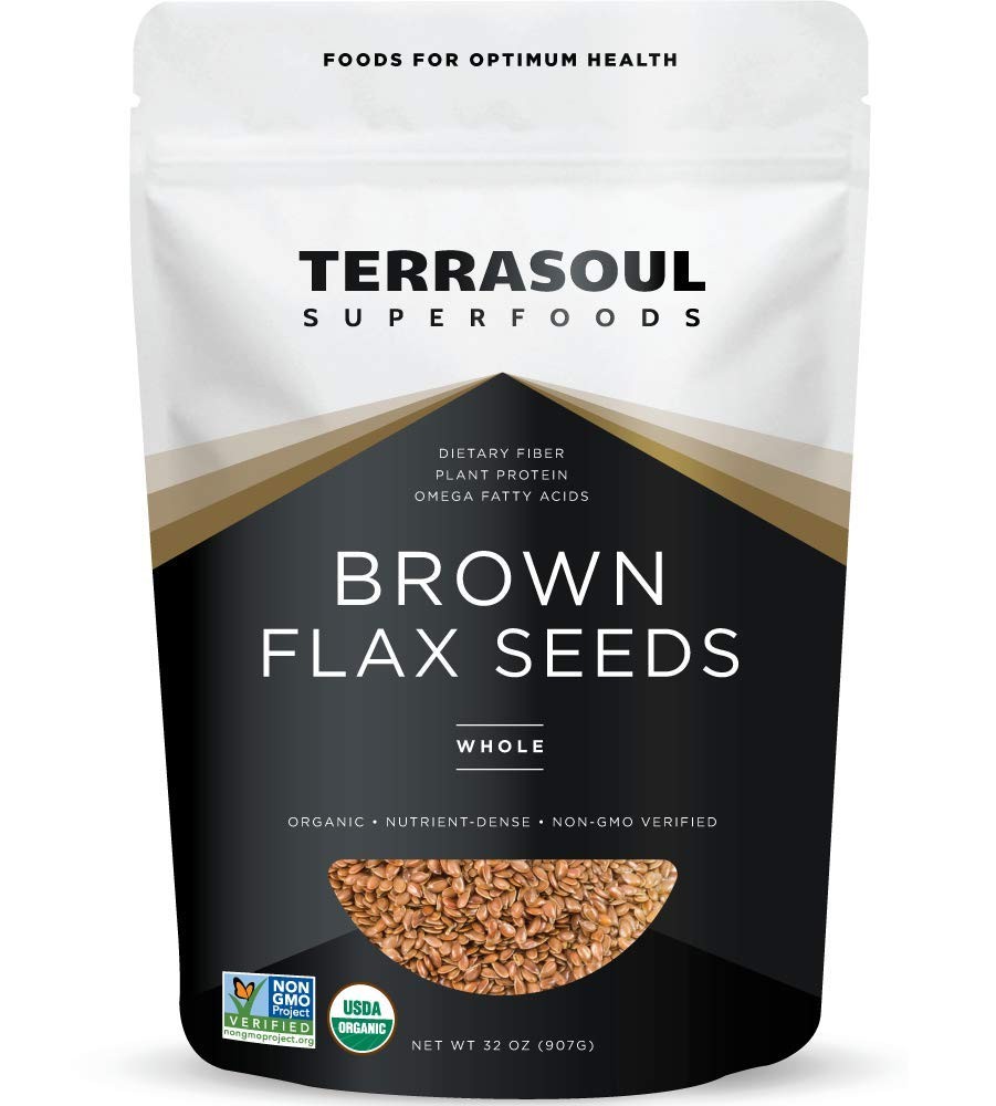 Organic Brown Flax Seeds Bulk 4 Lbs 2 Pack Wholesale Flax Seeds Bulk Seeds LB