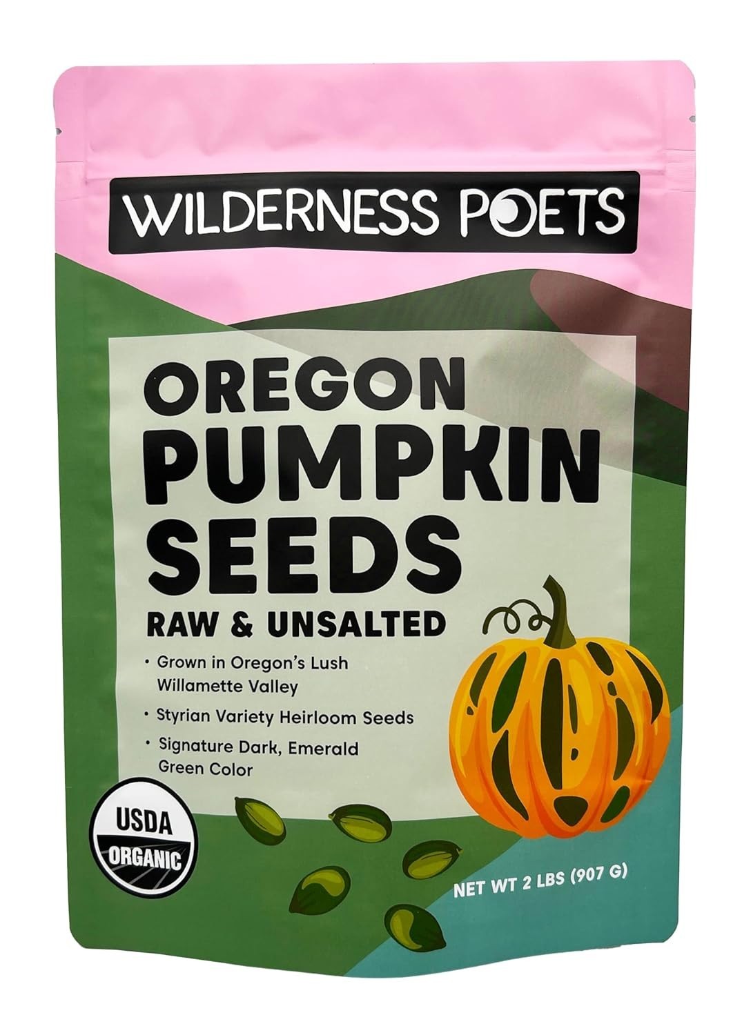 Bulk 2lb Organic Raw Pumpkin Seeds – GMO-Free & Flavorful Heirloom Snack