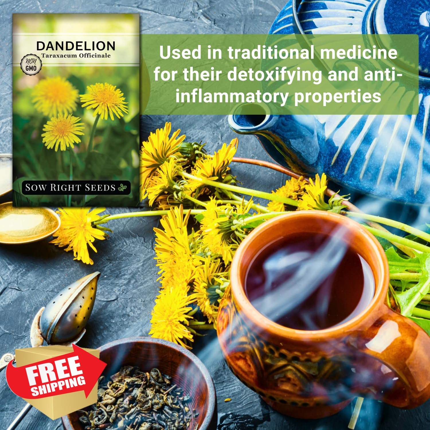 Sow Right Seeds Dandelion Seeds Packet 4