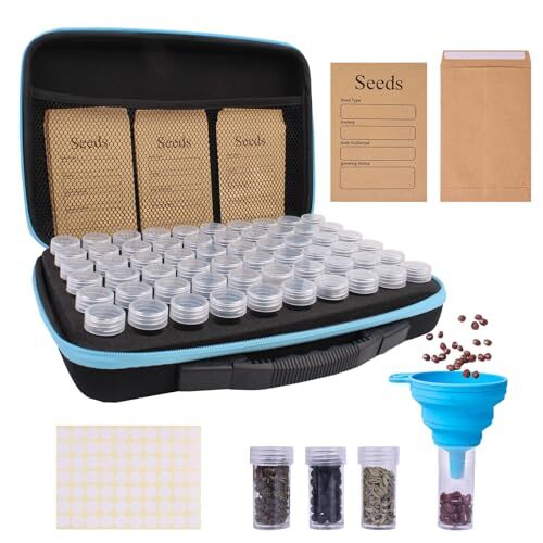 60 Slots Garden Seed Storage Organizer Box for Garden Plants Seed Container