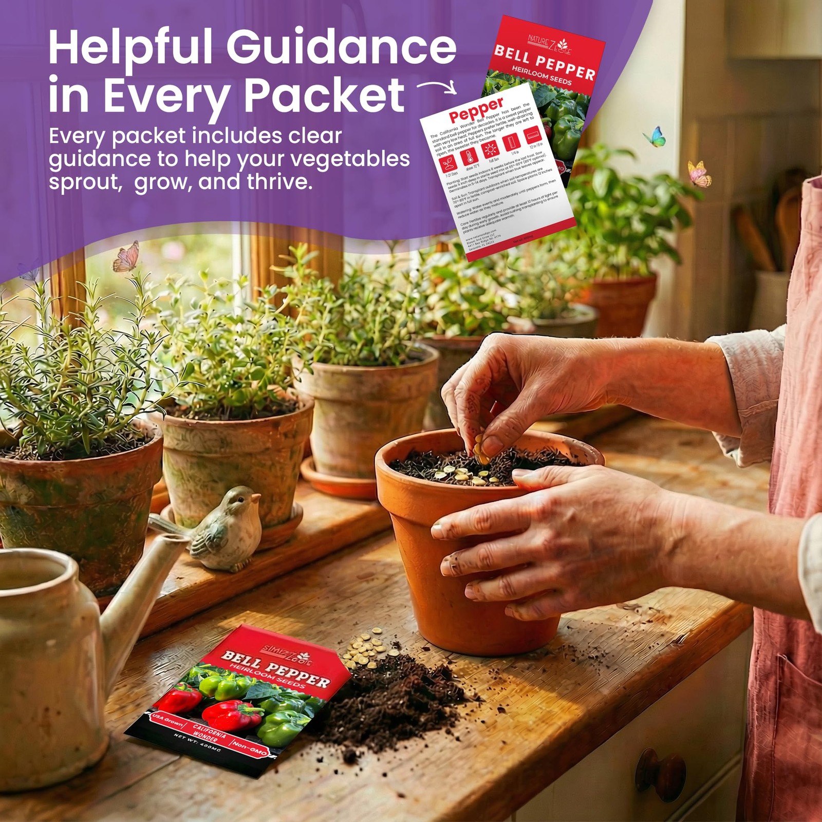 “11 Heirloom Seeds Variety Pack for Home Garden, Survival & Doomsday Prep”