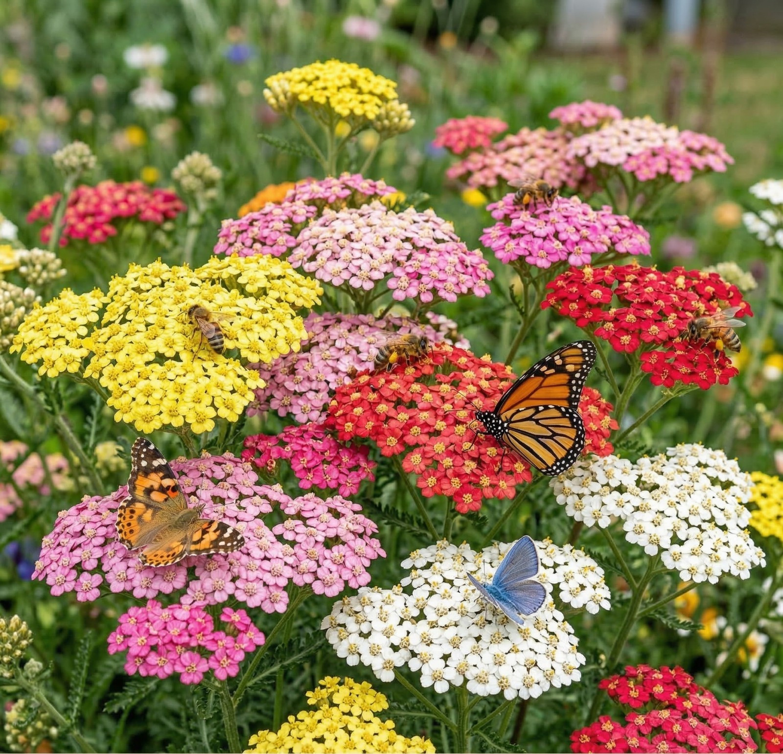 Yarrow COLORADO Mix Perennial Wildflower Xeriscaping Non-GMO 200 Seeds