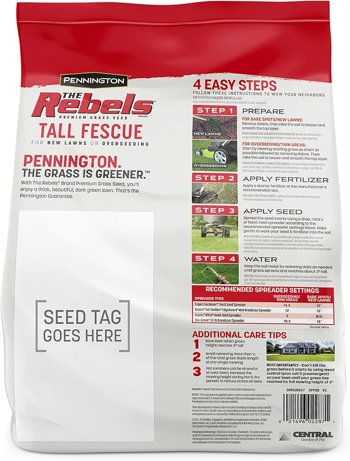 the Rebels Tall Fescue Grass Seed Mix 3 Lb
