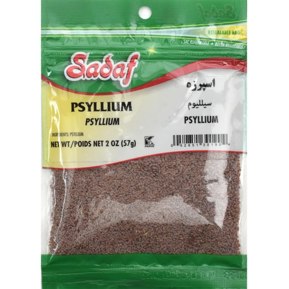 Esparzeh Psyllium Seeds – 2 oz Resealable for Healthy Smoothies & Cooking