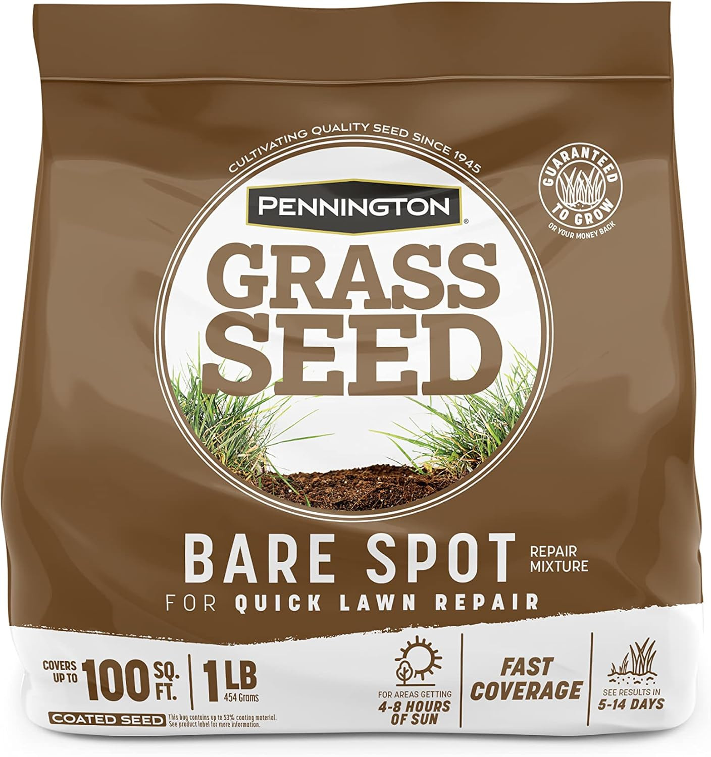 Bare Spot Repair Mix Central,1 LB, Grass Seeds for Lawn