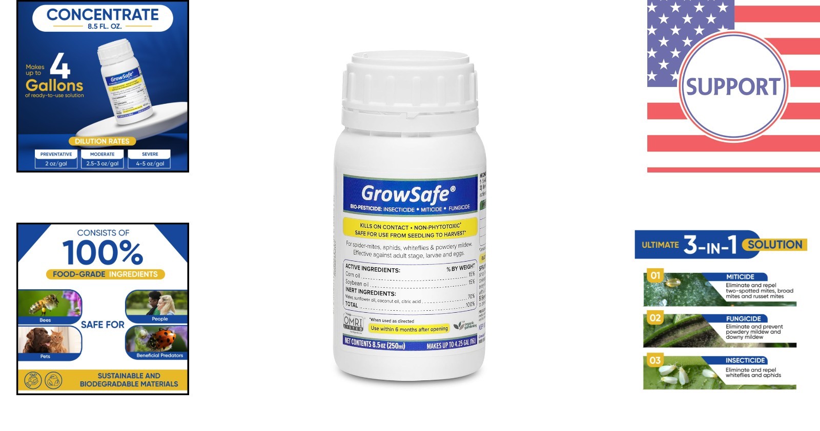 GrowSafe Organic -Pesticide 8.5 fl. oz – Natural Pest Control for Gardens