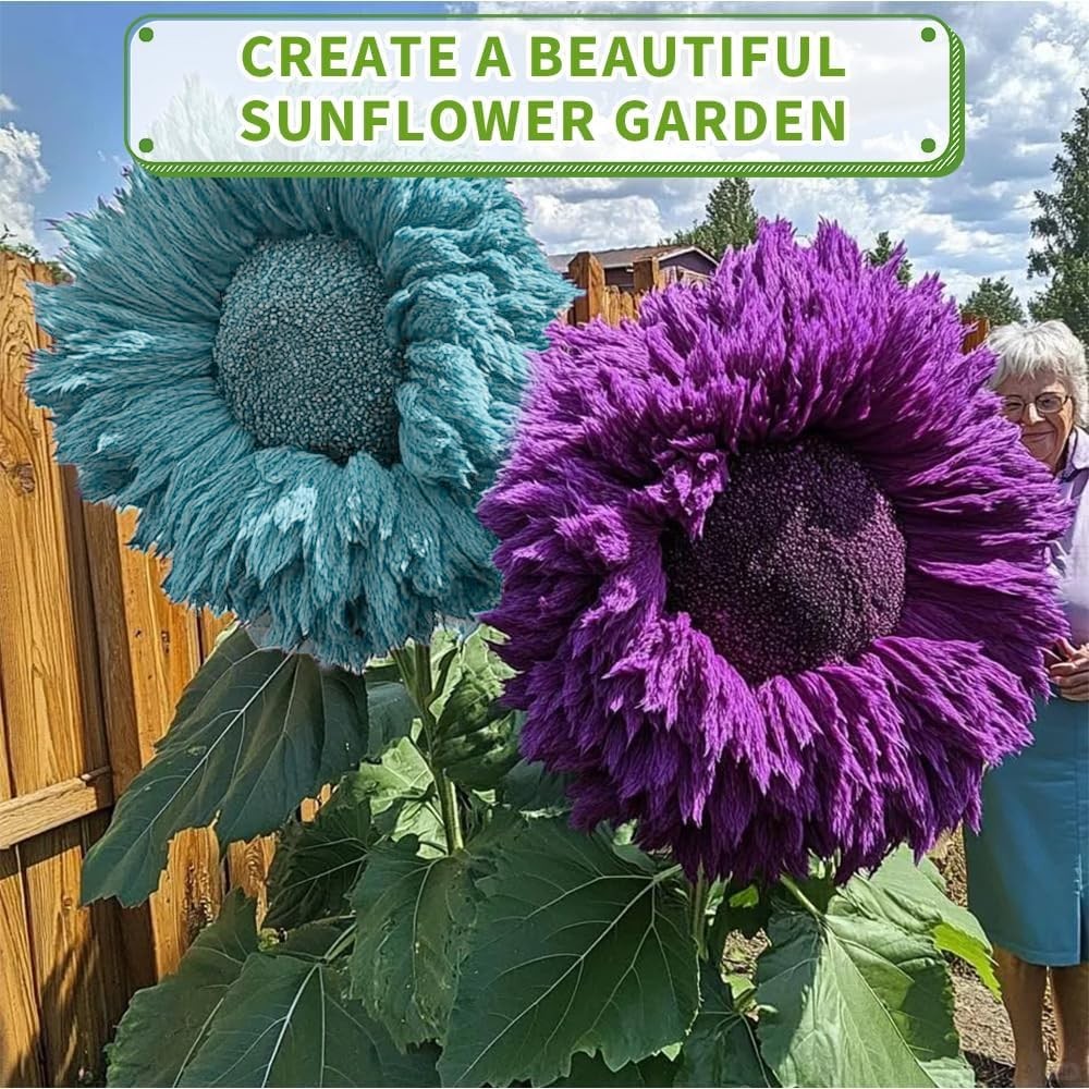 Teddy Bear Sunflower Seeds for Planting 100 NonGMO Heirloom Seeds, Fluffy Po…