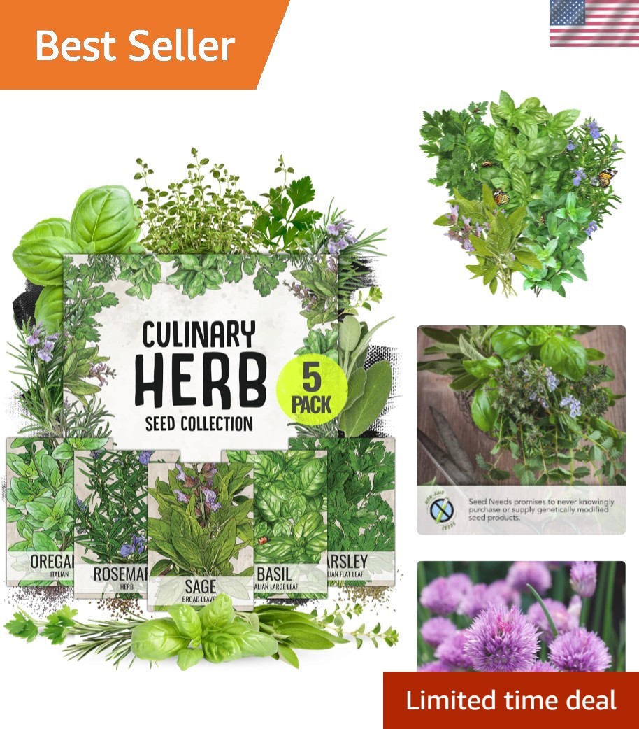 Italian Herb Seed Pack: Non-GMO & Untreated – Perfect Gift for Gardeners