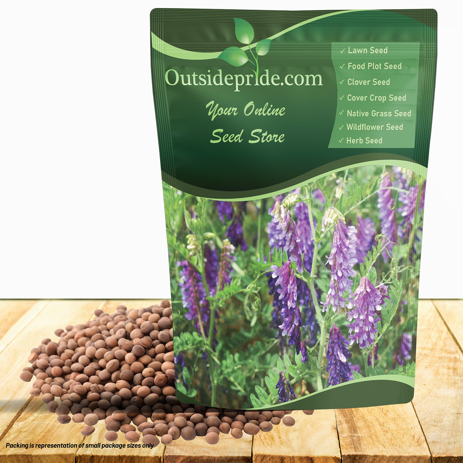 1 OZ – Inoculated Hairy Vetch Seeds – Bulk Legume & Cover Crop Seed For Planting