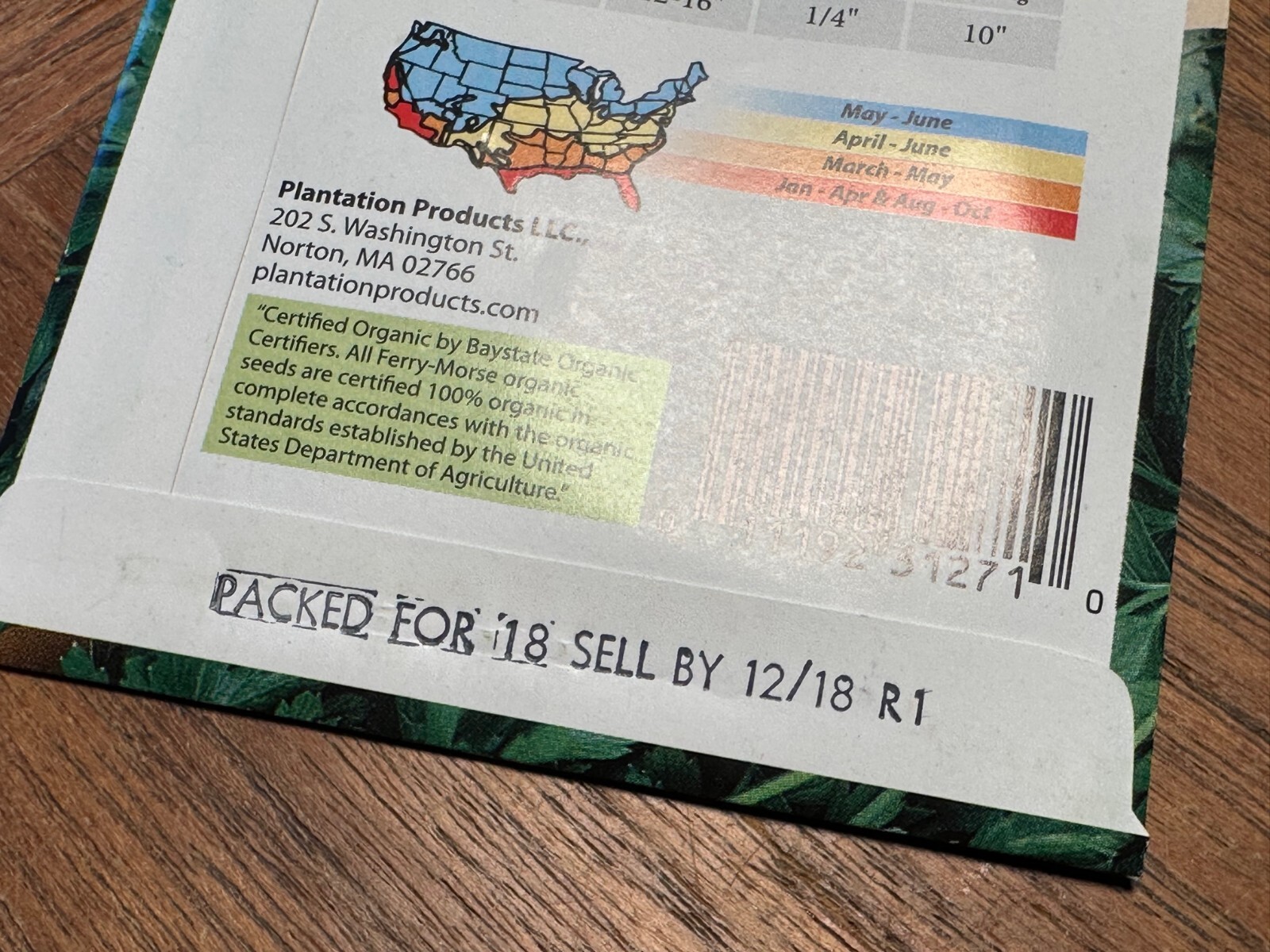 FERRY MORSE Organic Seeds Herbs Lot of 200 1.5g Packs Out of Date 12/18