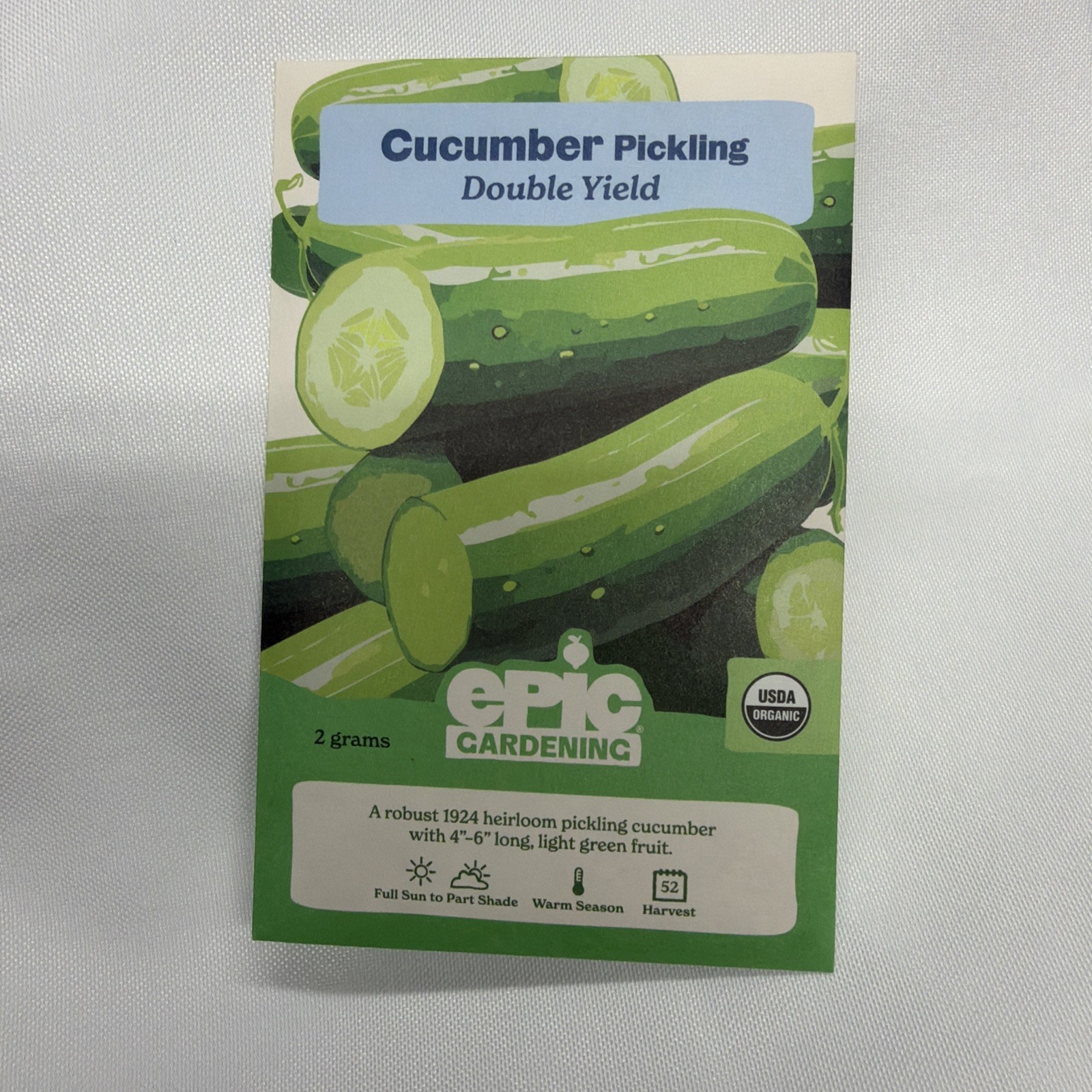 6 Packs Epic Gardening (Botanical Interests) Veggie Vegetable Seeds ORGANIC