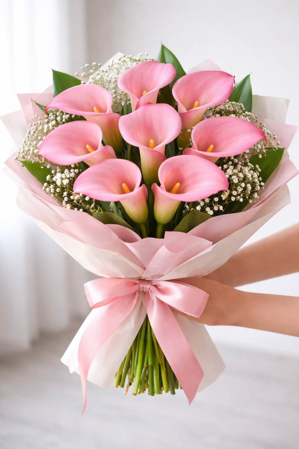 Rehmanni Calla Lily Bulbs for Planting – Beautiful Pink Trumpet Bulbs (10)