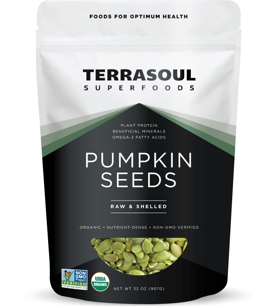 Terrasoul Superfoods Organic Pumpkin Seeds, 2 lbs
