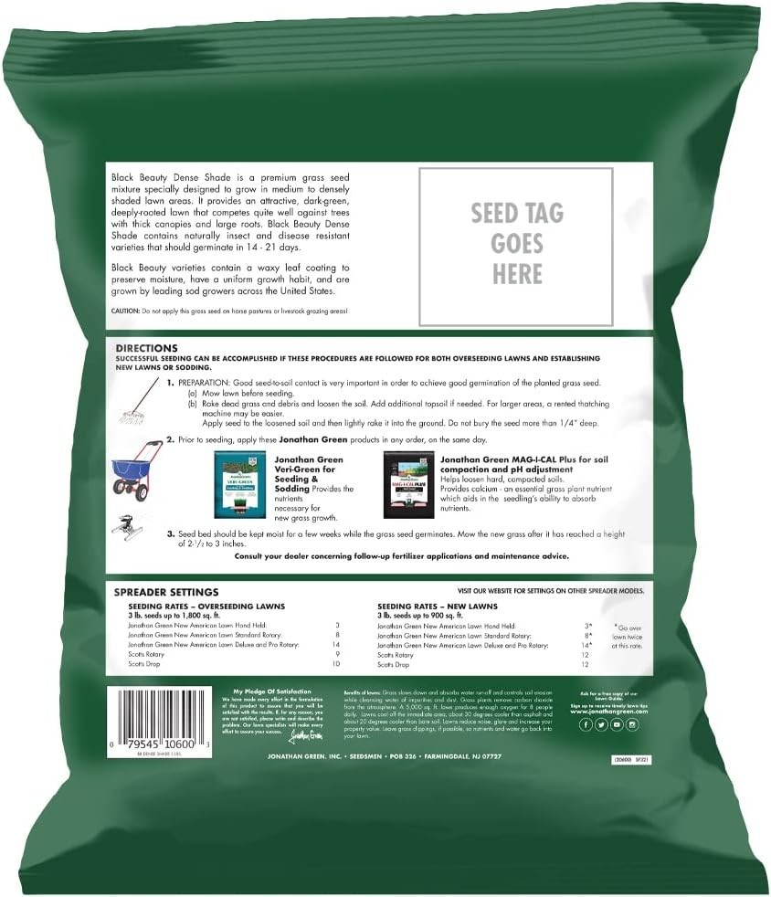 Cool Season Grass Seed Mix – 4 Types for Balanced Growth in Partial Sun