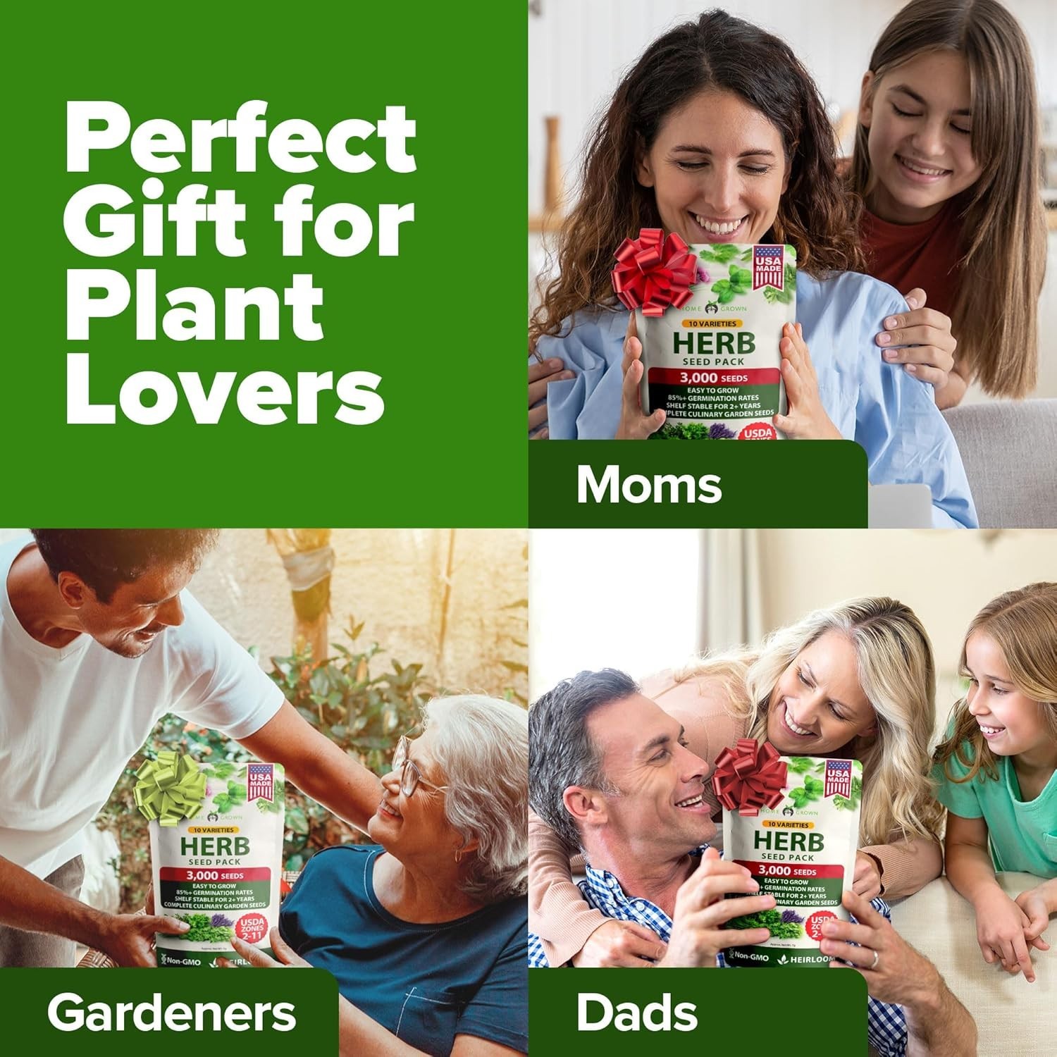 Culinary Herb Seed Kit – 10 Non-GMO Varieties for Indoors & Outdoors Gardening