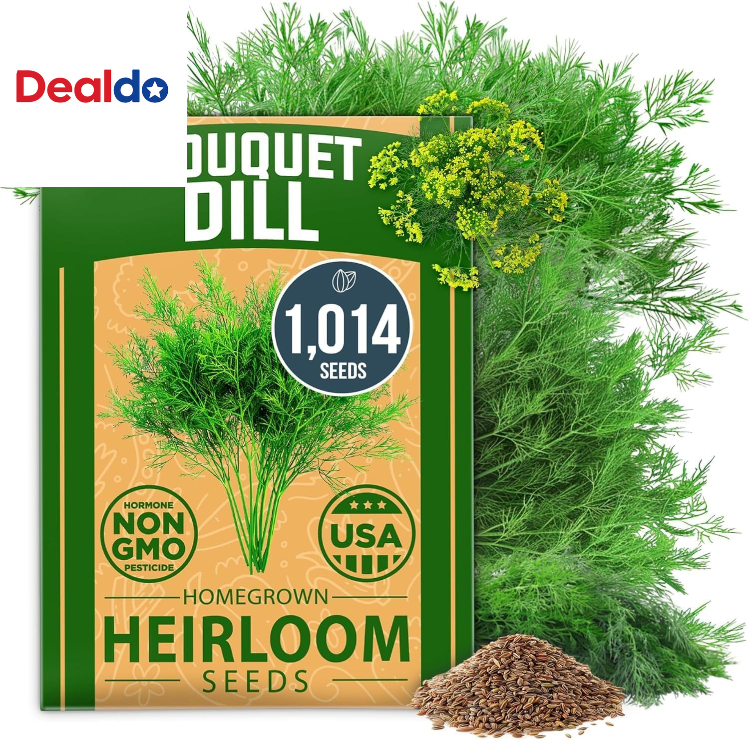 Non GMO Dill Seeds for Planting 1,014 Bouquet Dill Seeds and Heirloom Herb Seeds
