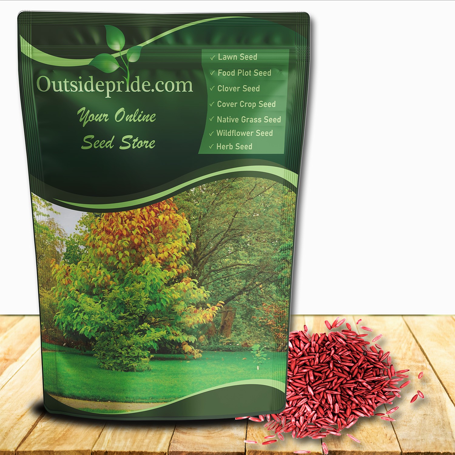10 LBS – OptiGrowth Coated Hard Fescue Grass Seed – Low Growing Fine Fescue