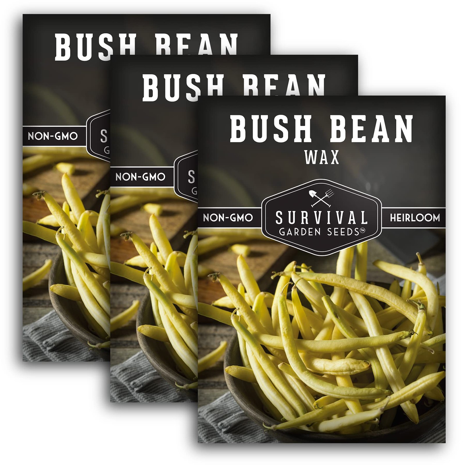 High Yield Yellow Wax Bean Seeds NonGMO Heirloom for Survival Gardens 3