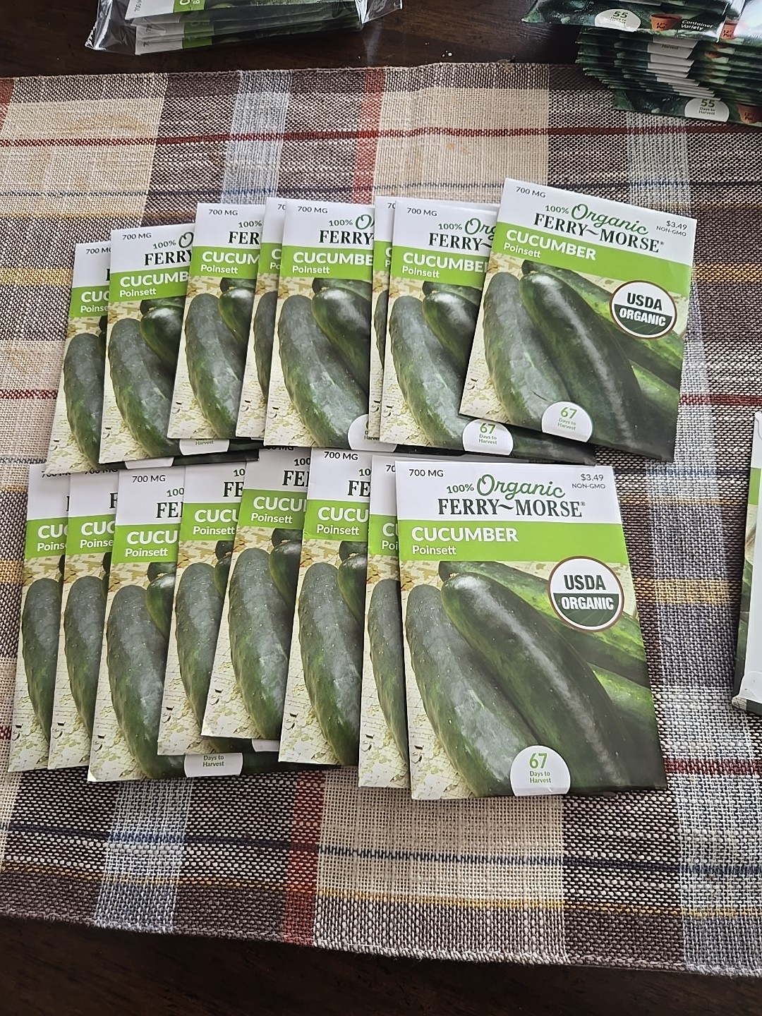 Ferry-Morse 2025 Seed Cucumber Poinsett Organic 700Mg