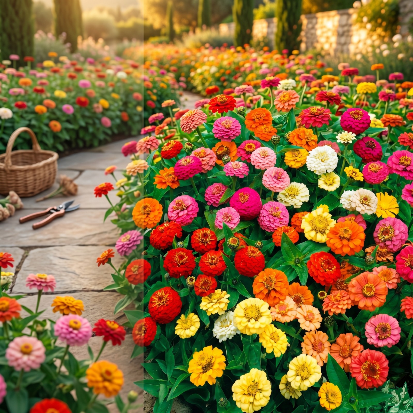 Zinnia THUMBELINA MIX DWARF Butterflies Hummingbirds AAS WINNER NonGMO 200 Seeds