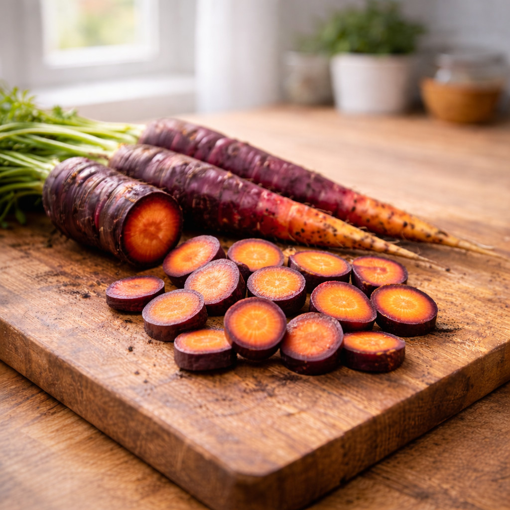 Cosmic Purple Carrot Seeds – Heirloom Carrots – Sweet Crisp Roots 250 seeds