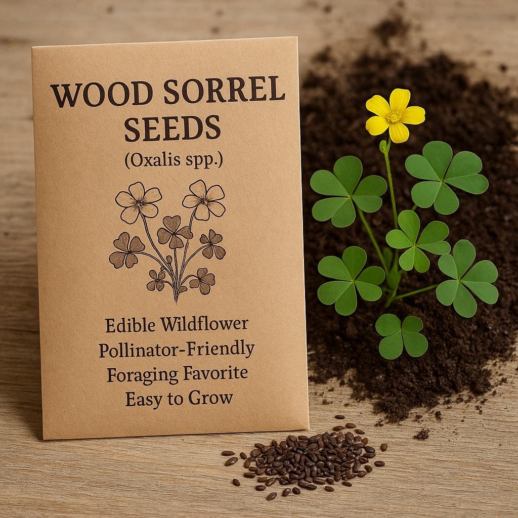 Wood Sorrel Seeds (Oxalis spp.) – Edible Wildflower • Pollinator-Friendly