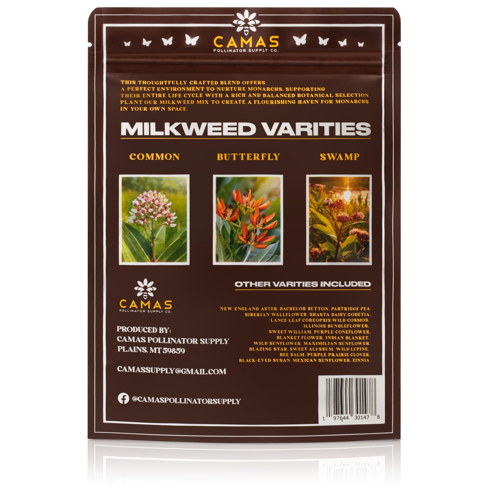 Butterfly Garden Kit – Milkweed & Wildflower Seeds for Pollinators | 1/4 lb Bulk
