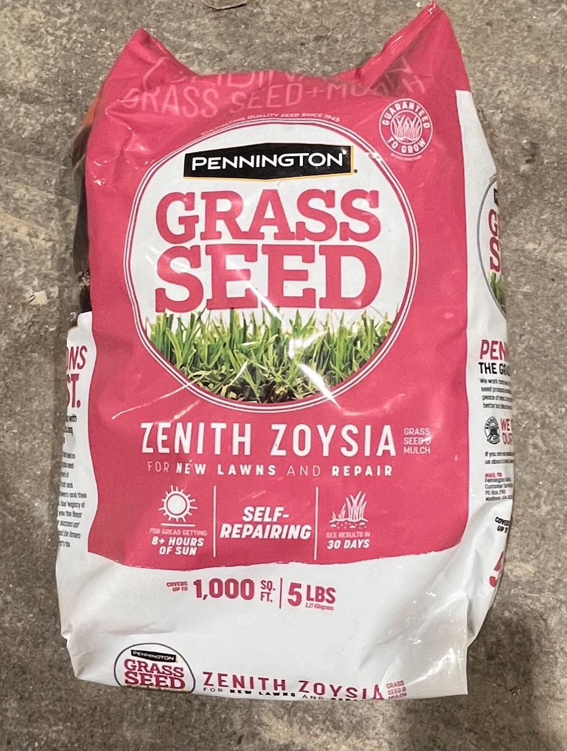 PENNINGTON ZENITH ZOYSIA GRASS SEED MIX 1,000 SQFT 5lb Bag SHIP’S IMMEDIATELY!!