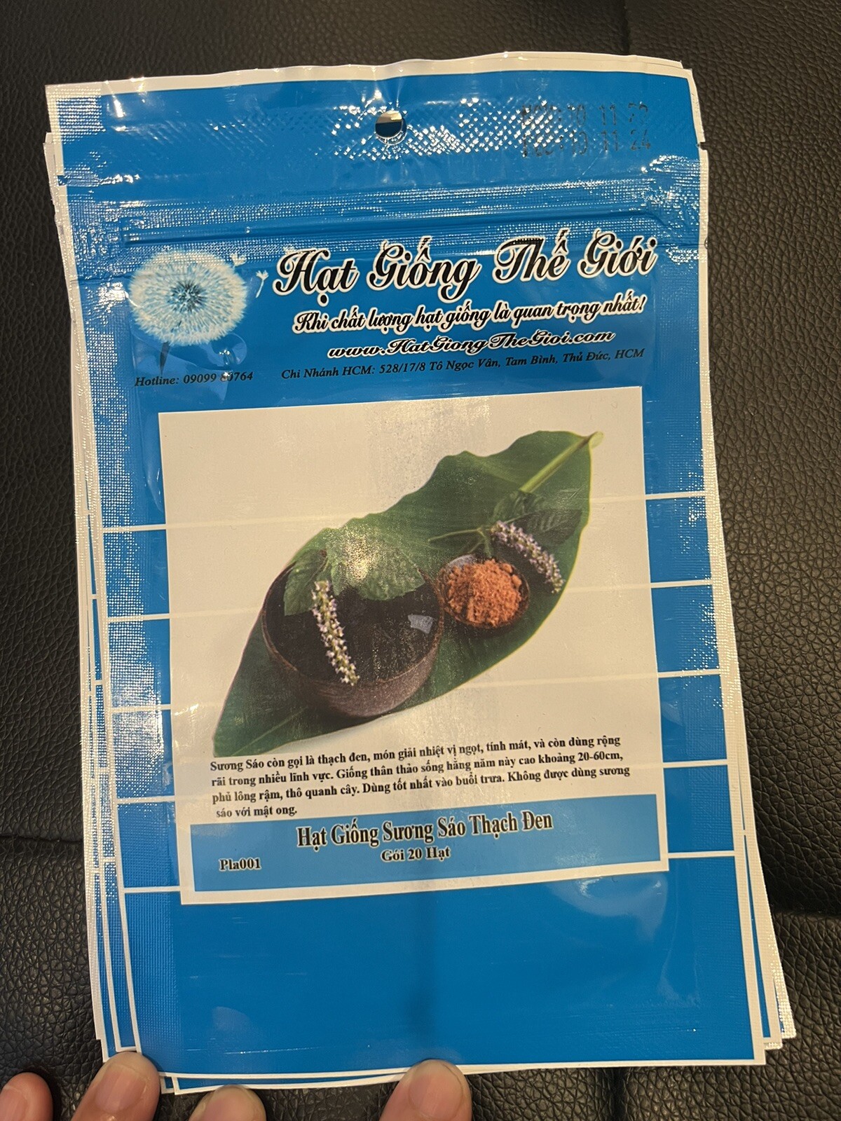 Hạt Giống Sương Sáo Thạch Đen ( 20 Hạt) – Black Herb Grass Jelly -20seeds.