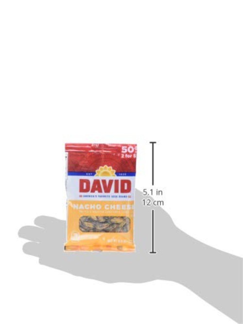 36 Pack of Roasted Nacho Cheese Sunflower Seeds, 0.8 Ounce Each – Healthy Snack