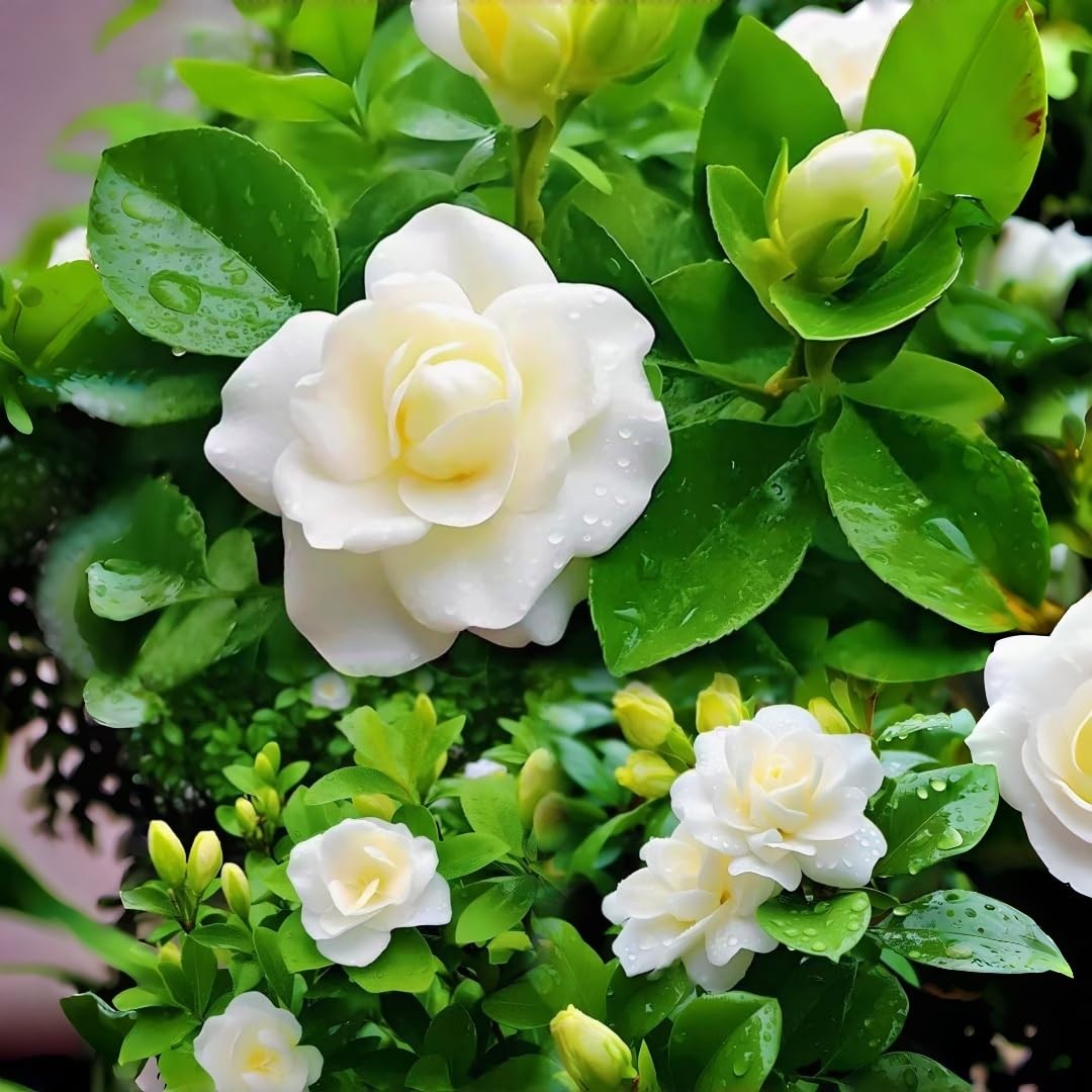 300pcs Gardenia Seeds for Planting, Non-GMO, High Germination, Fragrant Flowe…