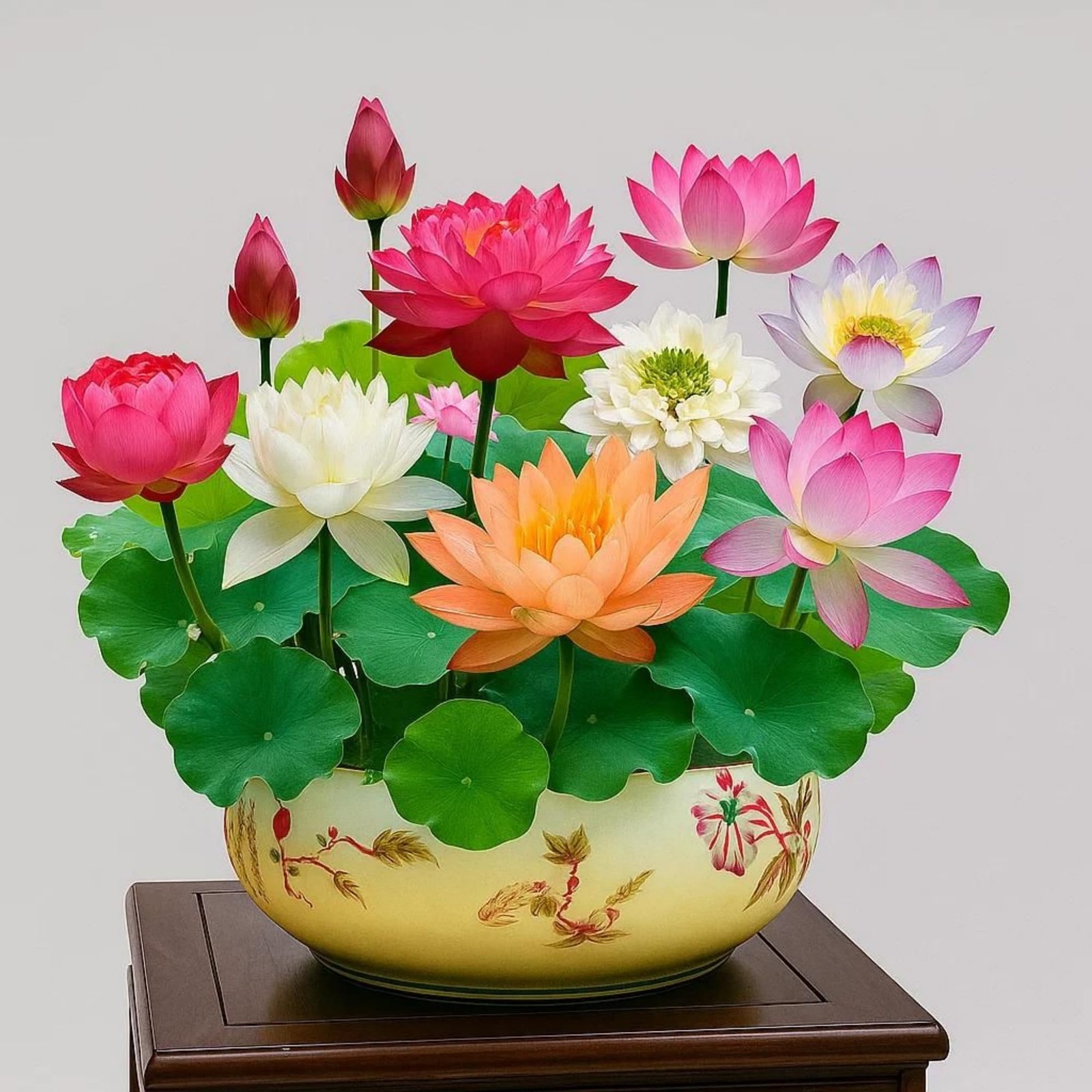 30+ Bowl Lotus Seeds Bonsai Lotus Seeds for Planting Water Lily Flower Plant …