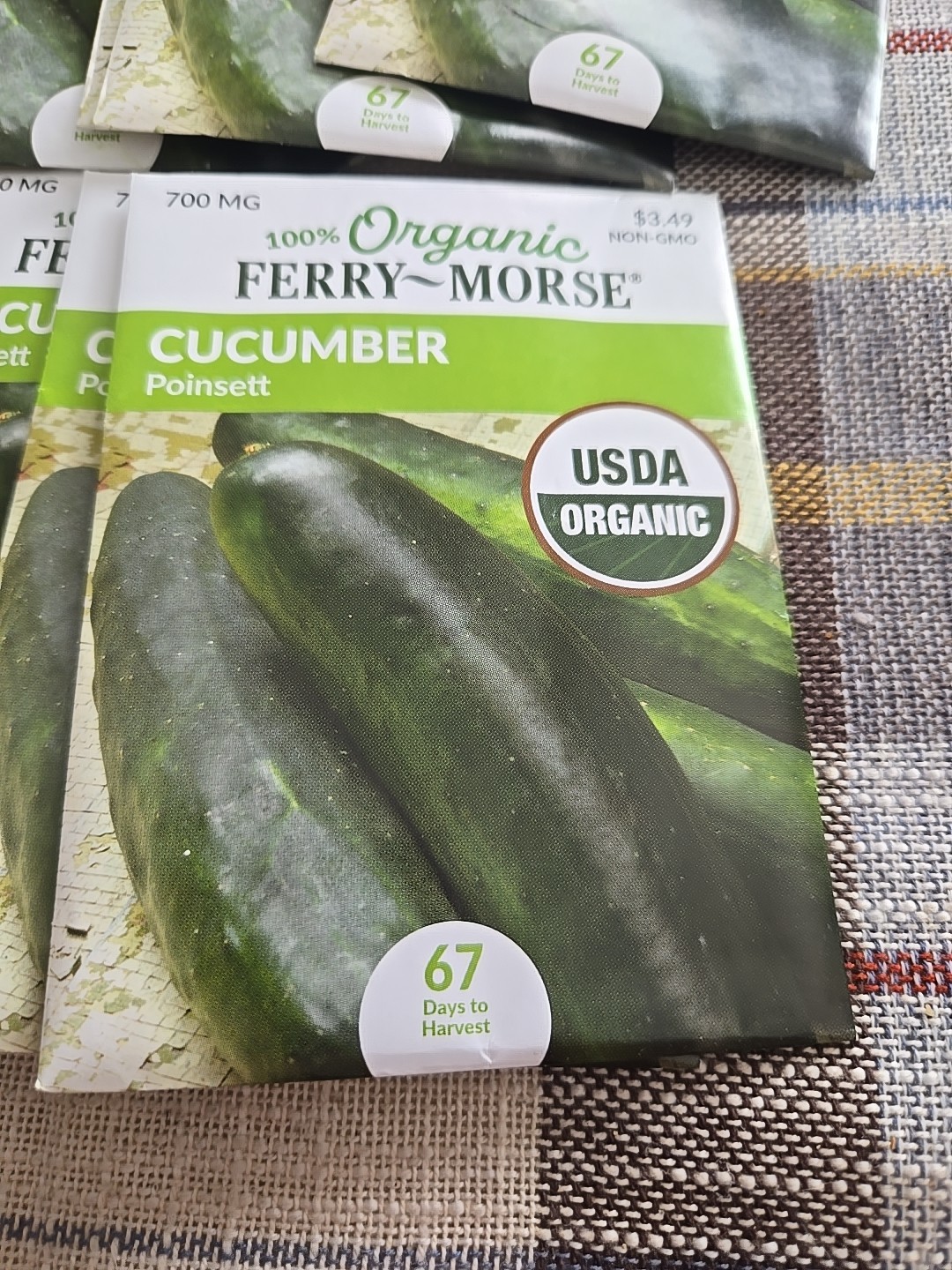 Ferry-Morse 2025 Seed Cucumber Poinsett Organic 700Mg