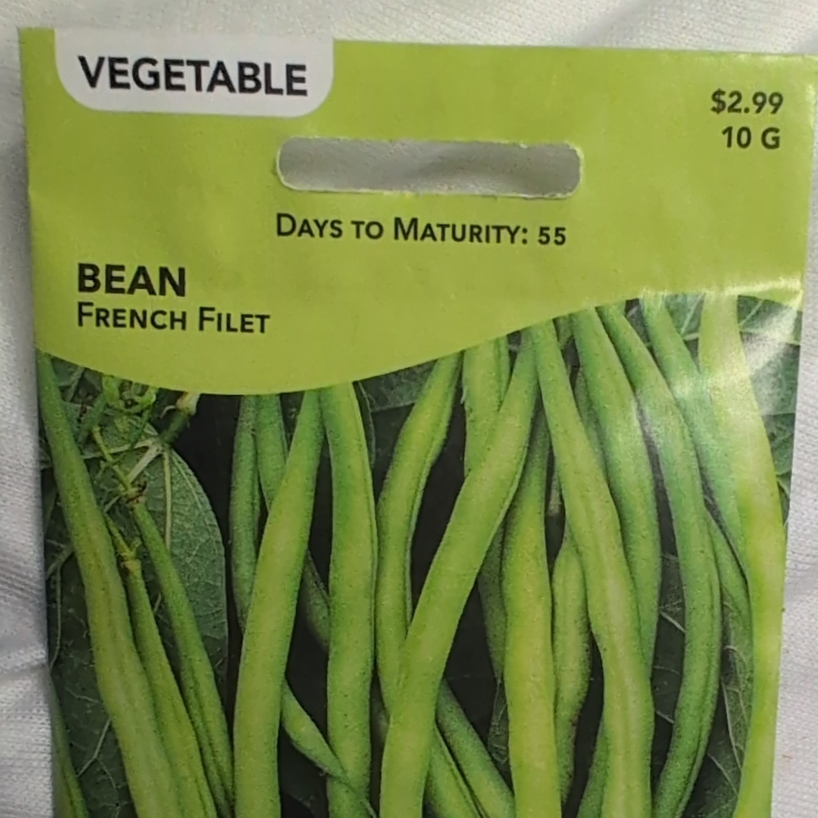 Livingston Bean French Filet Vegetable Seeds Green Full Sun 55 Days Y4037