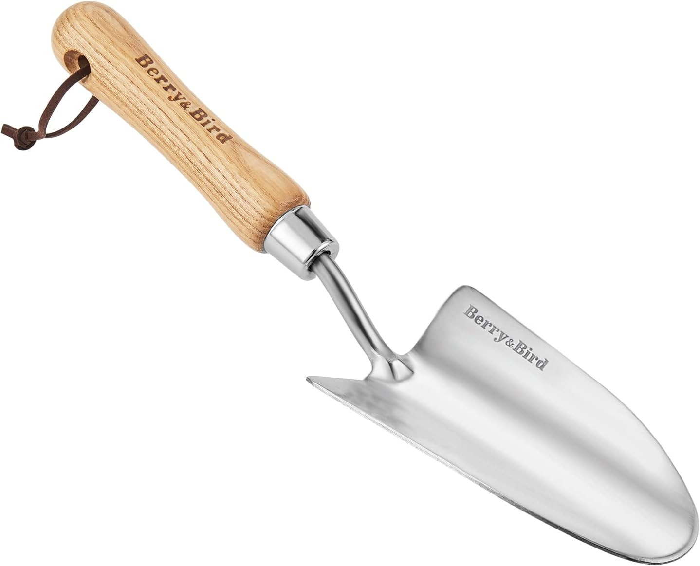 Seeding Widger,Stainless Steel Seed Dibber Tool with Measuring Scale,Wooden Hand