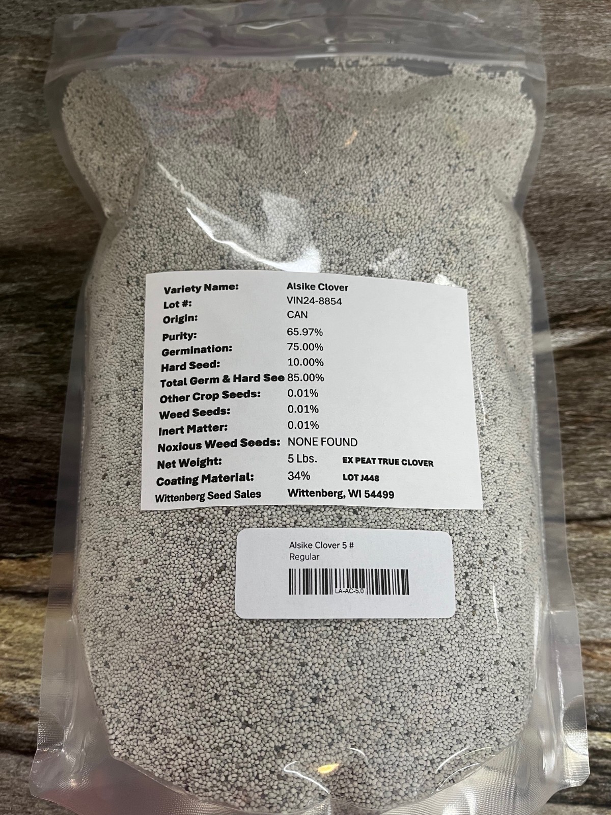 5 lbs Alsike Clover Seed – Deer Food Plot / Wildlife Seed