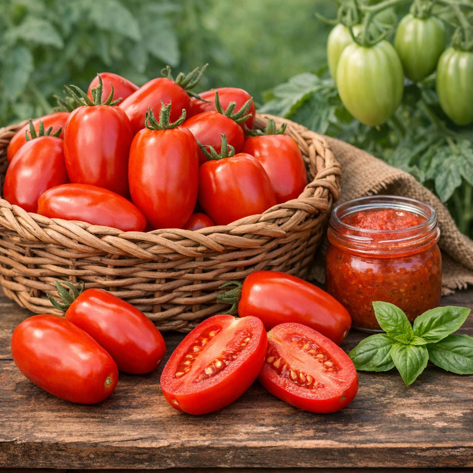 20 All Natural Short Vined San Marzano Tomato Seeds! Super Productive!