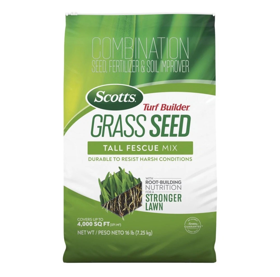SCOTTS GRASS SEED Turf Builder Tall Fescue Mix Combination Improver 16LB