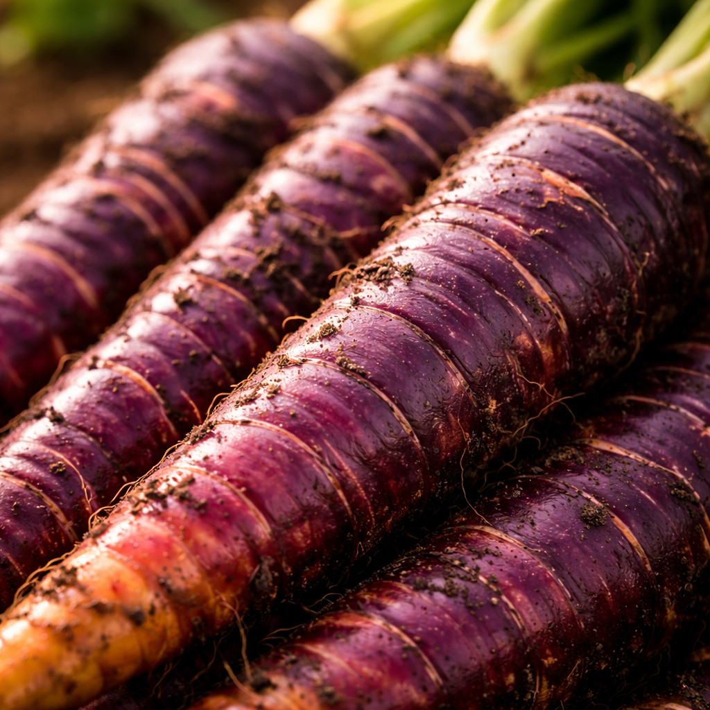 Cosmic Purple Carrot Seeds – Heirloom Carrots – Sweet Crisp Roots 250 seeds