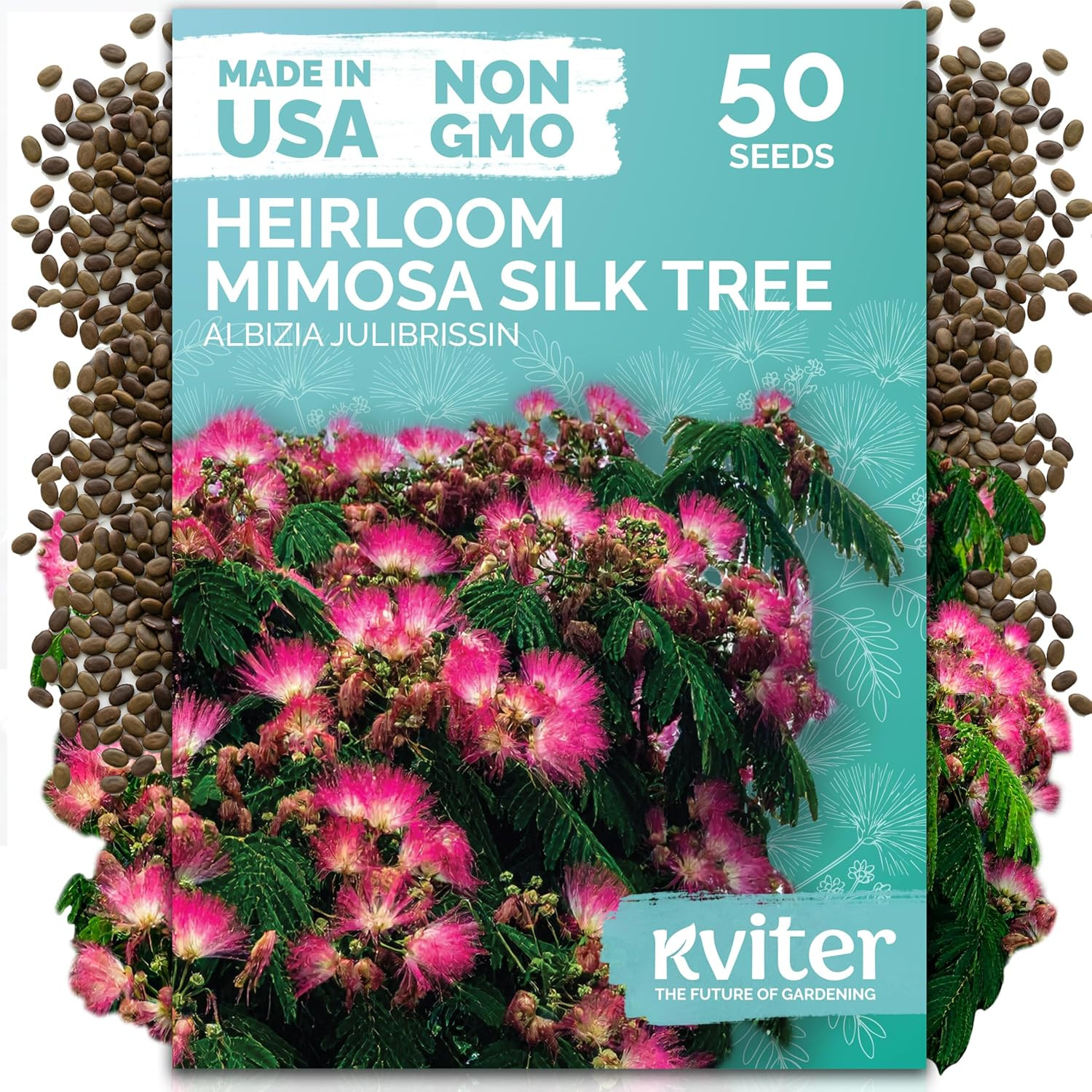 50 Mimosa Silk Tree Seeds (Albizia Julibrissin) – Pink Flowering Trees, Fragr…