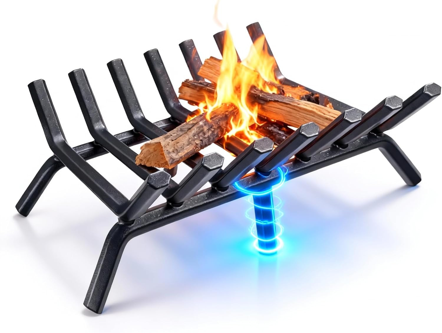 Fireplace Grate 30 Inch Fire Pit Grate Fire Place Log Holder Wrought Iron Heavy